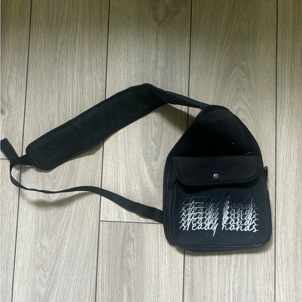 Steady Hands Black Crossbody Bag